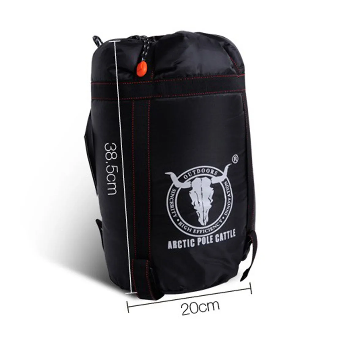 -15°C Outdoor Camping Sleeping Bag Thermal Tent Hiking Winter Compact Orange