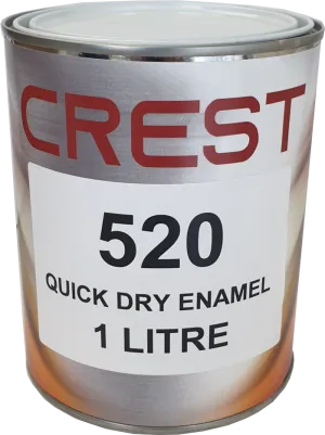 1 Litre Quick Dry Enamel BLACK Gloss