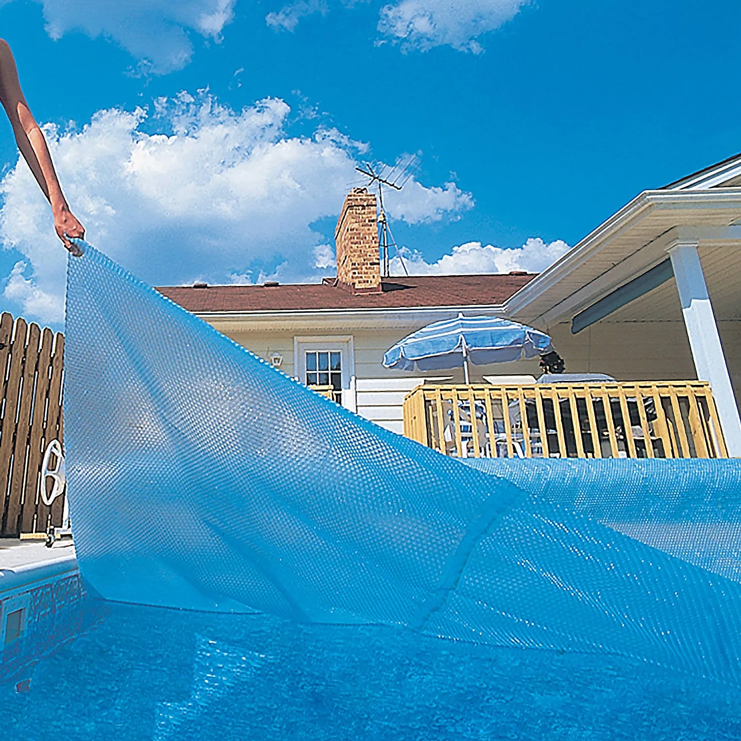 12-mil Solar Blanket for Rectangular In-Ground Pools – Blue