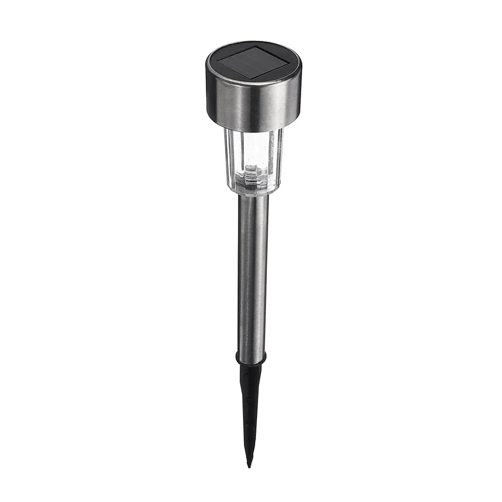 16pcs LED Solar Stainless Steel Lawn Lamps Garden Outdoor Landscape Path Light