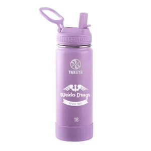 18 Oz. Takeya Actives Straw Lid Bottle - Lilac (Q981622)