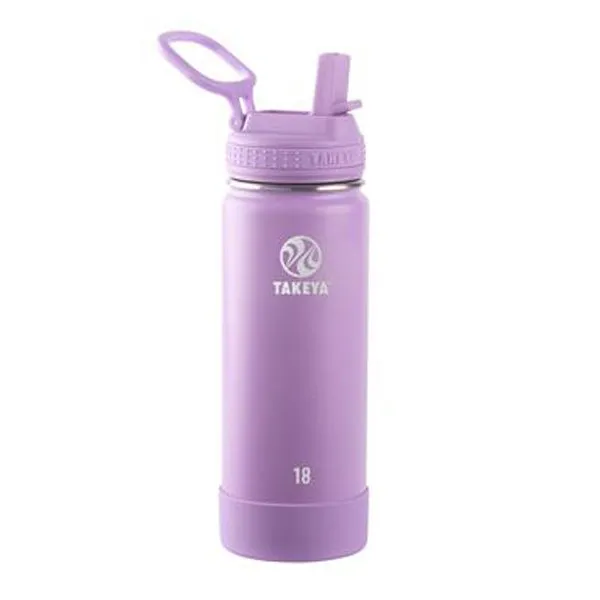 18 Oz. Takeya Actives Straw Lid Bottle - Lilac (Q981622)