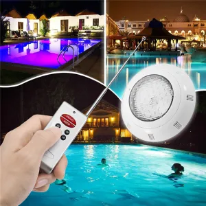 18W RGB LED Swimming Pool Light Underwater Waterproof Remote Control Wall Mounted Night Light