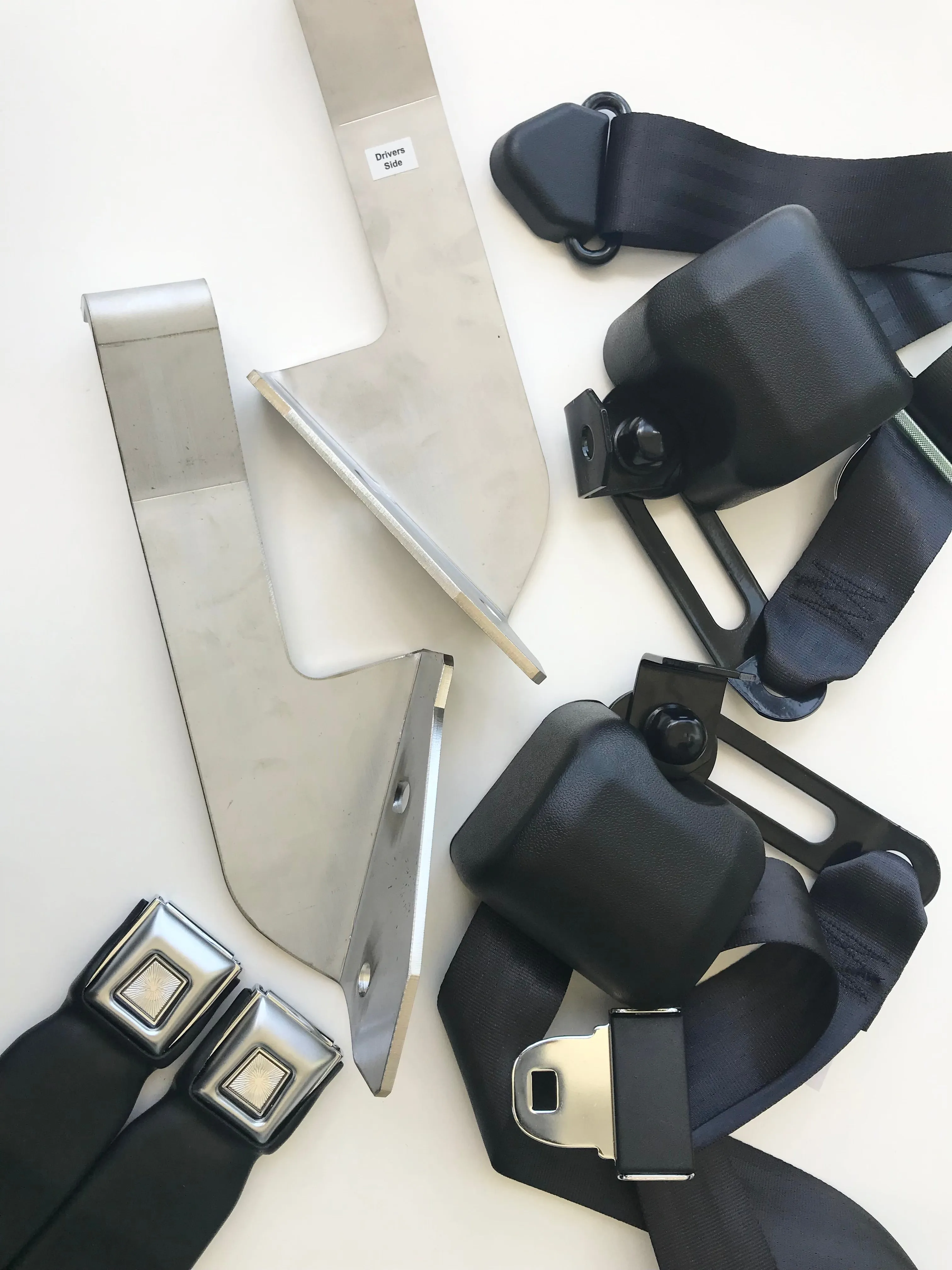 1968-72 GTO Convertible Front 3-Point Seat Belts