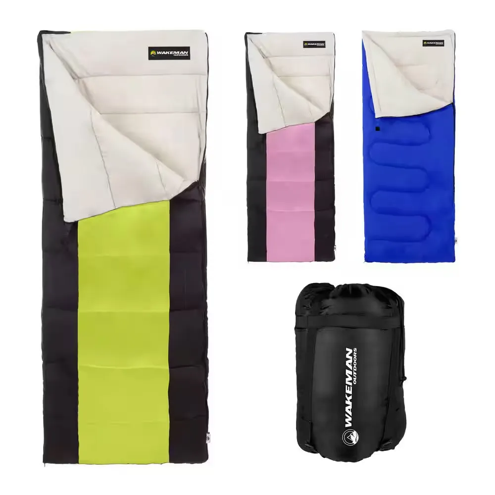 2-Season Otter Tail Sleeping Bag with Carrying Bag in Neon Green