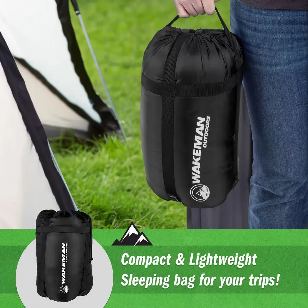 2-Season Otter Tail Sleeping Bag with Carrying Bag in Neon Green