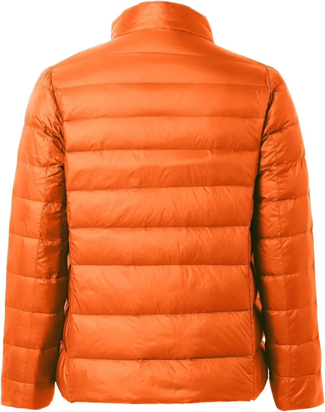 2024 Temperament Solid Puffer Coat for Womens Long Sleeve Comfort Down Coat Stand Collar Thick Warm Overcoat Daily Suit