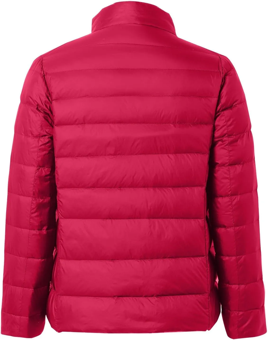2024 Temperament Solid Puffer Coat for Womens Long Sleeve Comfort Down Coat Stand Collar Thick Warm Overcoat Daily Suit