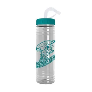 24 Oz. Slim Fit Water Bottle With Straw Lid (Q865422)