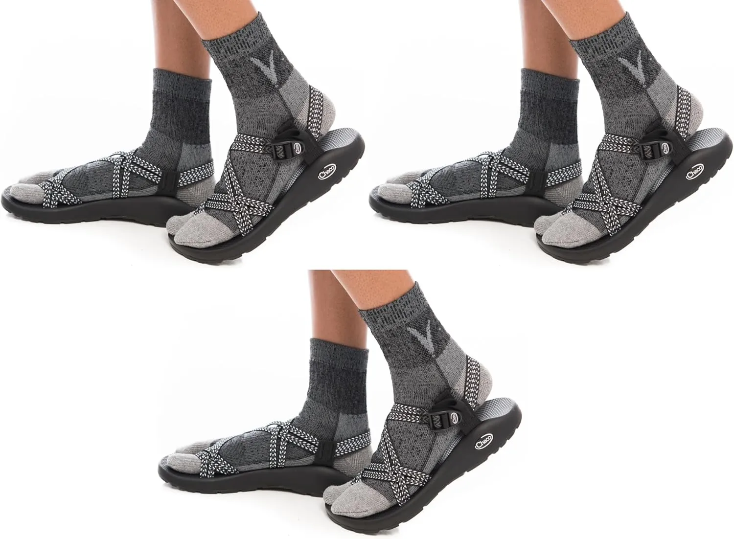 3 Pairs V-Toe Wool Warm Flip-Flop Split Toe Breathable Hiking Or Casual Size Women 9.5-11.5 Men 8.5-10.5