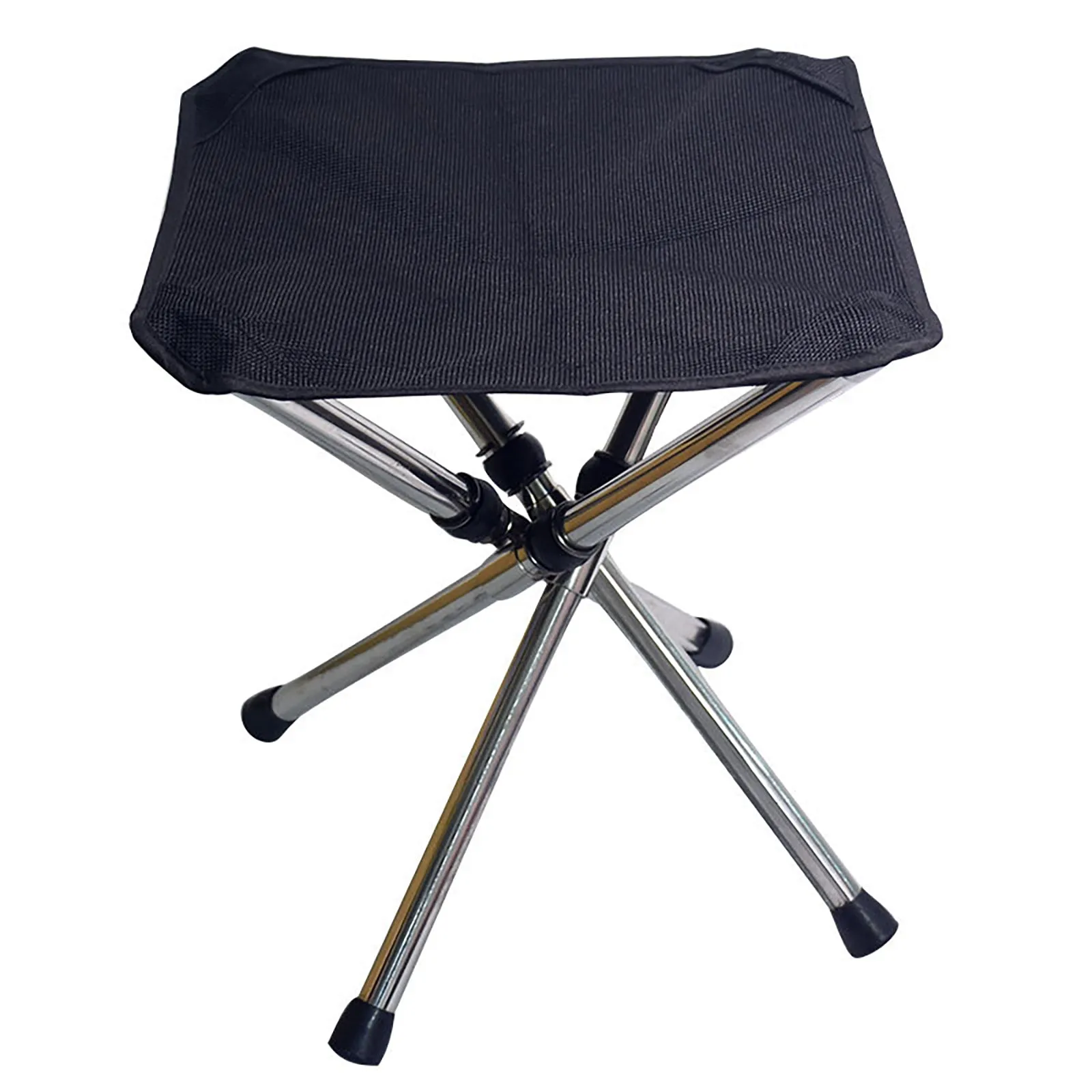 4x Legs Mini Folding Stool Outdoor Camping Chair Foldable Hiking w/Storage Bag