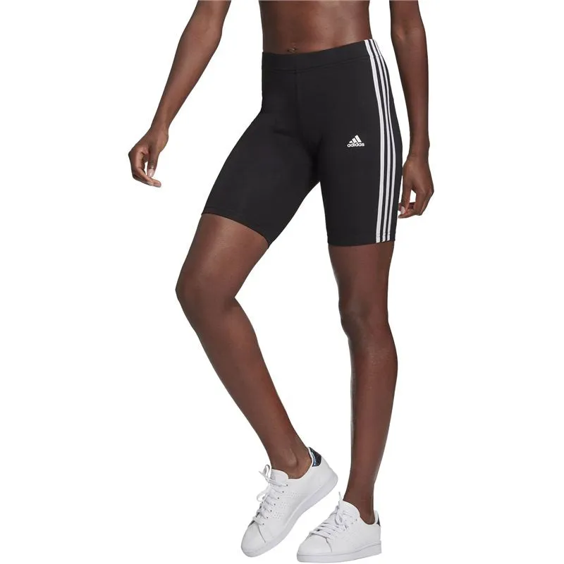 adidas Essentials 3 Stripes Bike Shorts - Womens - Black/White