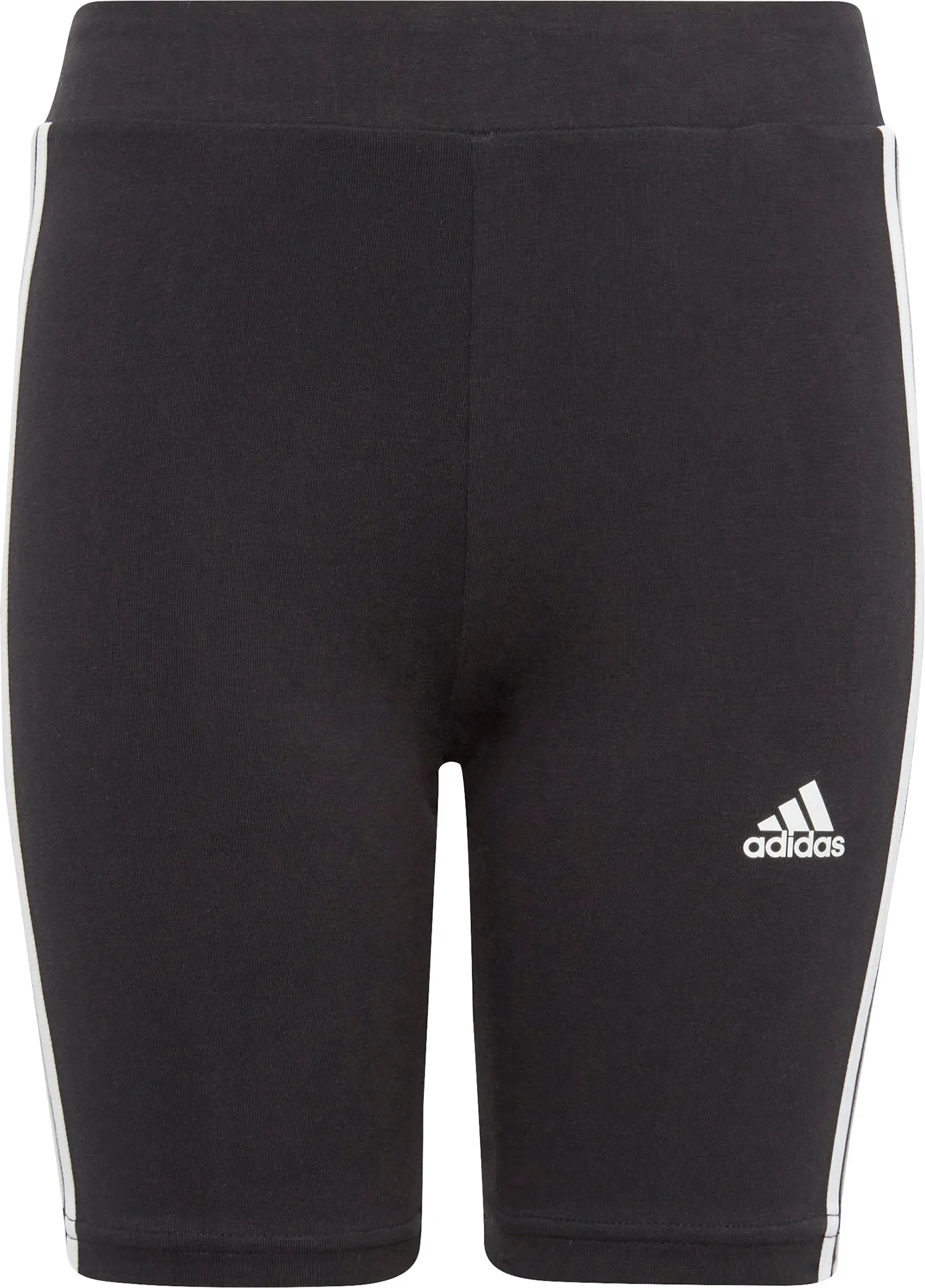 adidas Essentials 3 Stripes Junior Short Tights - Black