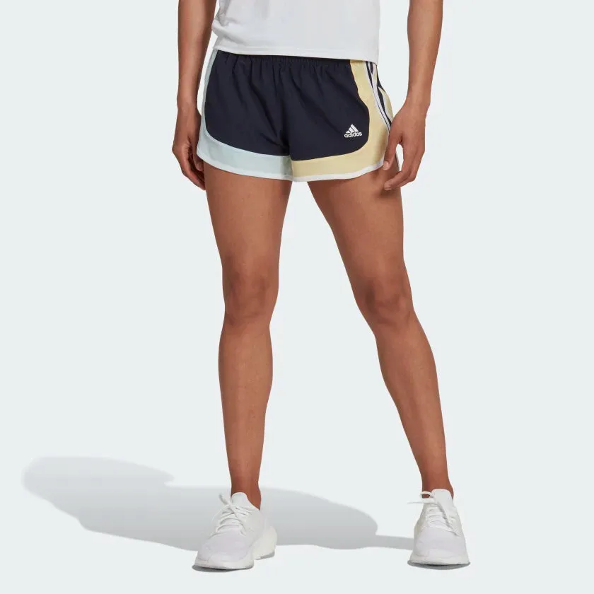 Adidas Women Marathon 20 Colourblock Running Shorts