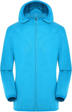 ADJHDFH Women's Rain Jacket Waterproof with Hood Lightweight Packable Raincoat for Hiking Outdoor Windbreaker with Pockets