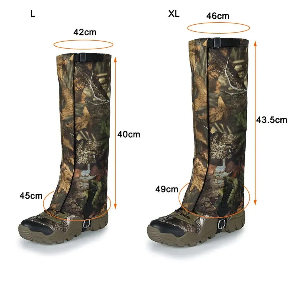Adjustable Waterproof Snow Boot Gaiters for Hiking, Camping, and Outdoor Activities
