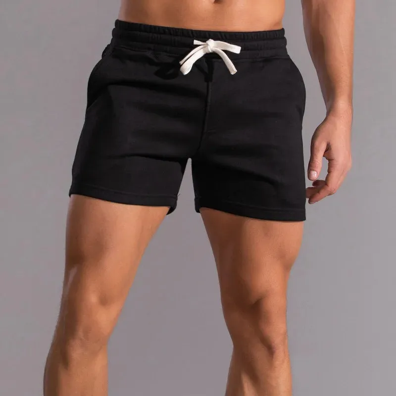 Aidase 2024 Summer Male Shorts Cotton Casual Running Shorts Men Joggers Fitness Workout Shorts Black Quick Dry Gym Sports Short Pants