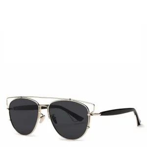 Alessa Aviator Sunglasses - Black Silver