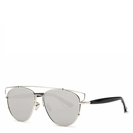 Alessa Aviator Sunglasses - Silver