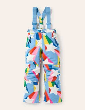 All-Weather Waterproof Trouser-Surfboard Blue Rainbow Star