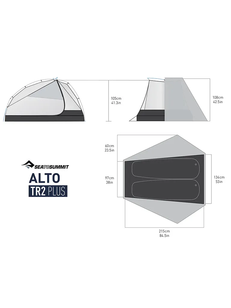 Alto TR2 Plus - Two Person Ultralight Tent (3  Season)