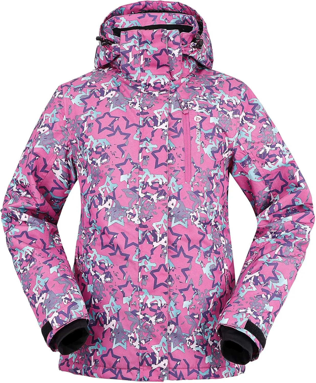 ANDORRA Women's Performance Insulated Ski Jacket with Zip-Off Hood