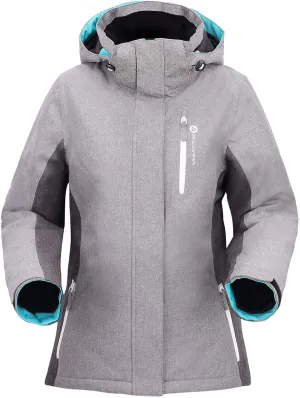 ANDORRA Women's Performance Insulated Ski Jacket with Zip-Off Hood