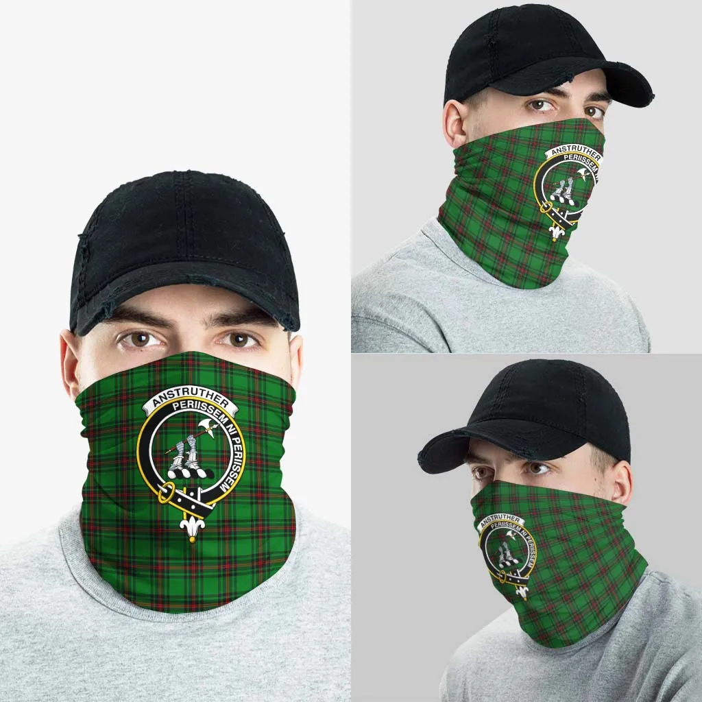 Anstruther Tartan Neck Gaiters, Tartan Bandanas, Tartan Head Band with Family Crest