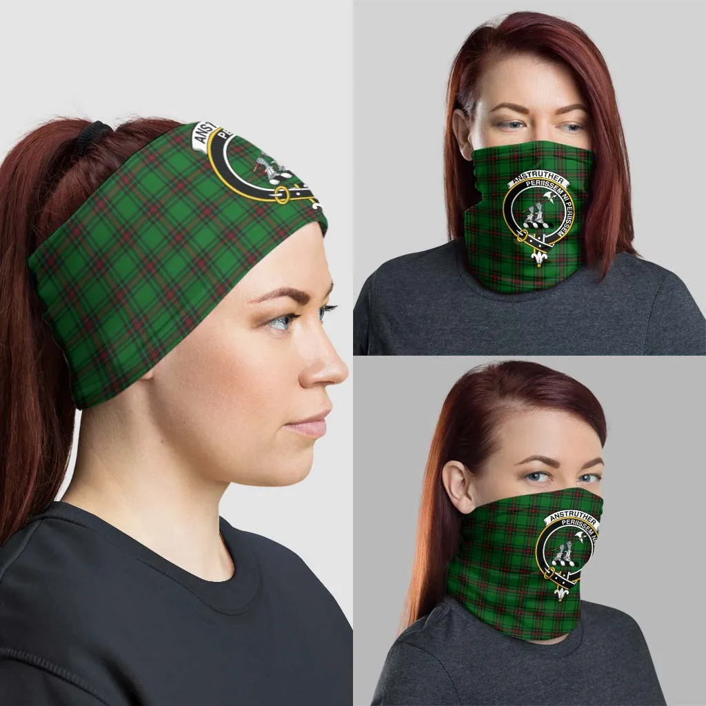 Anstruther Tartan Neck Gaiters, Tartan Bandanas, Tartan Head Band with Family Crest