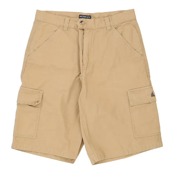 Atlantic Sportswear Cargo Shorts - 30W 10L Beige Cotton Blend
