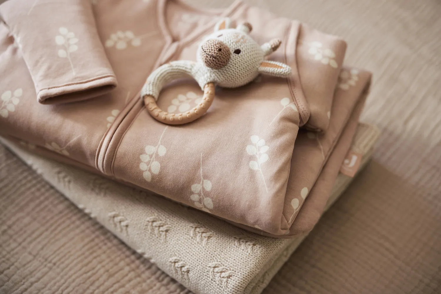 Baby Sleeping Bag with Removable Sleeves 90cm Twig - Wild Rose