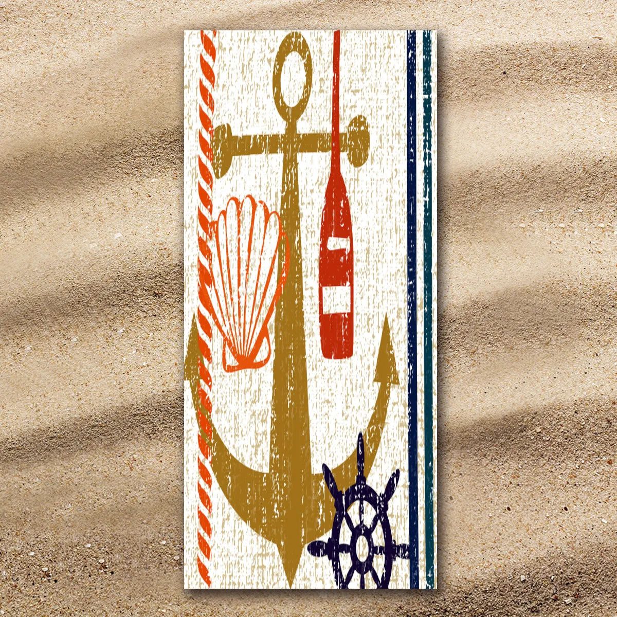 Beachy Anchor Jumbo Towel