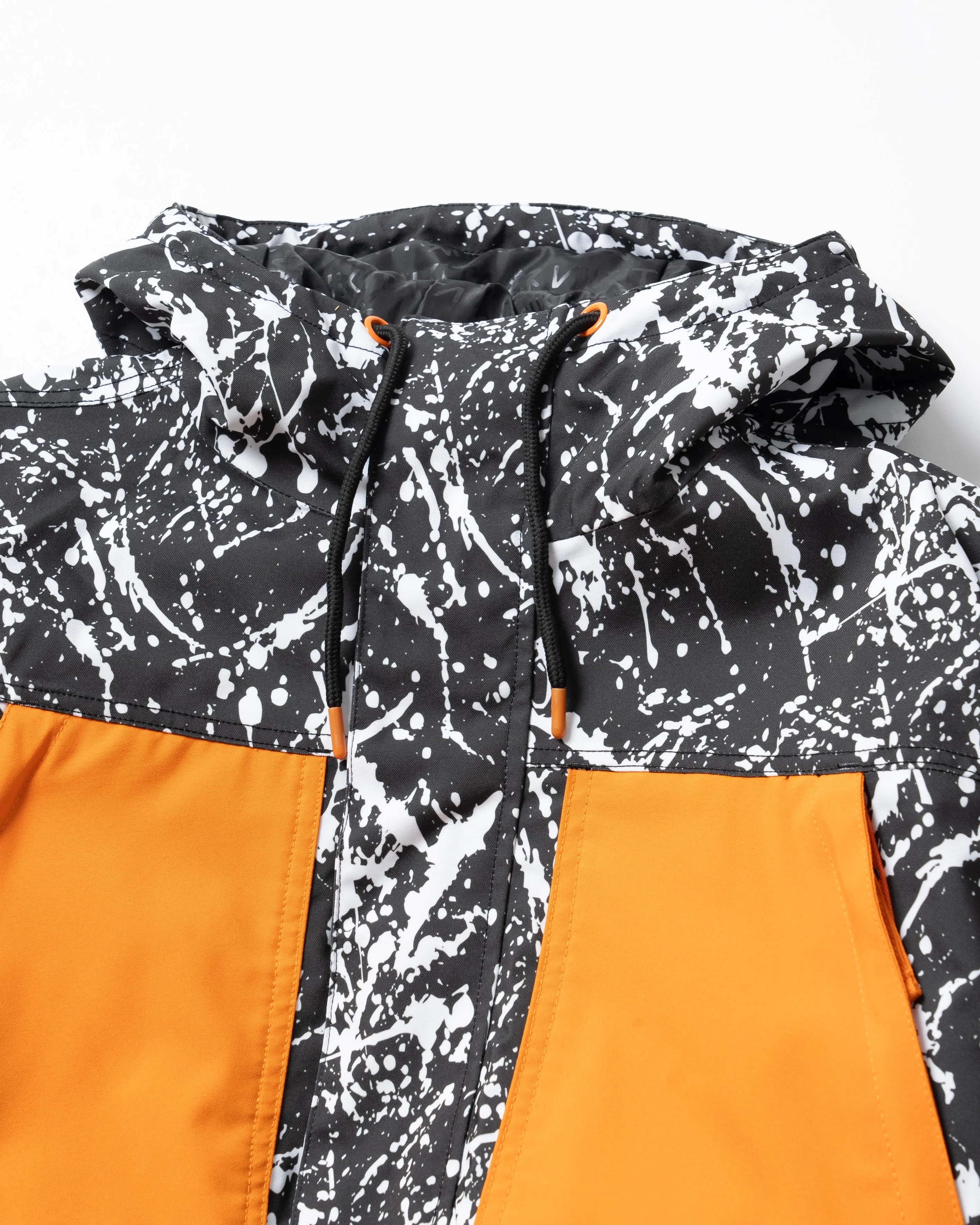 BICOLOR MULTI FULL ZIP JACKET - BLACK