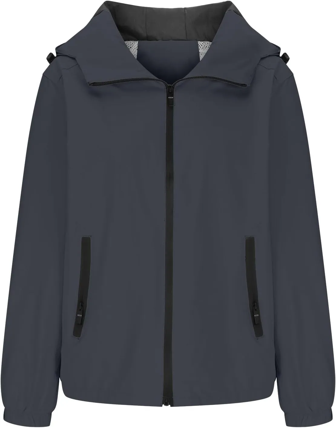 Bidobibo Waterproof Rain Jacket Women Lightweight Windbreaker with Hood Womens Long Sleeve Hooded Casual Outwear Jackets