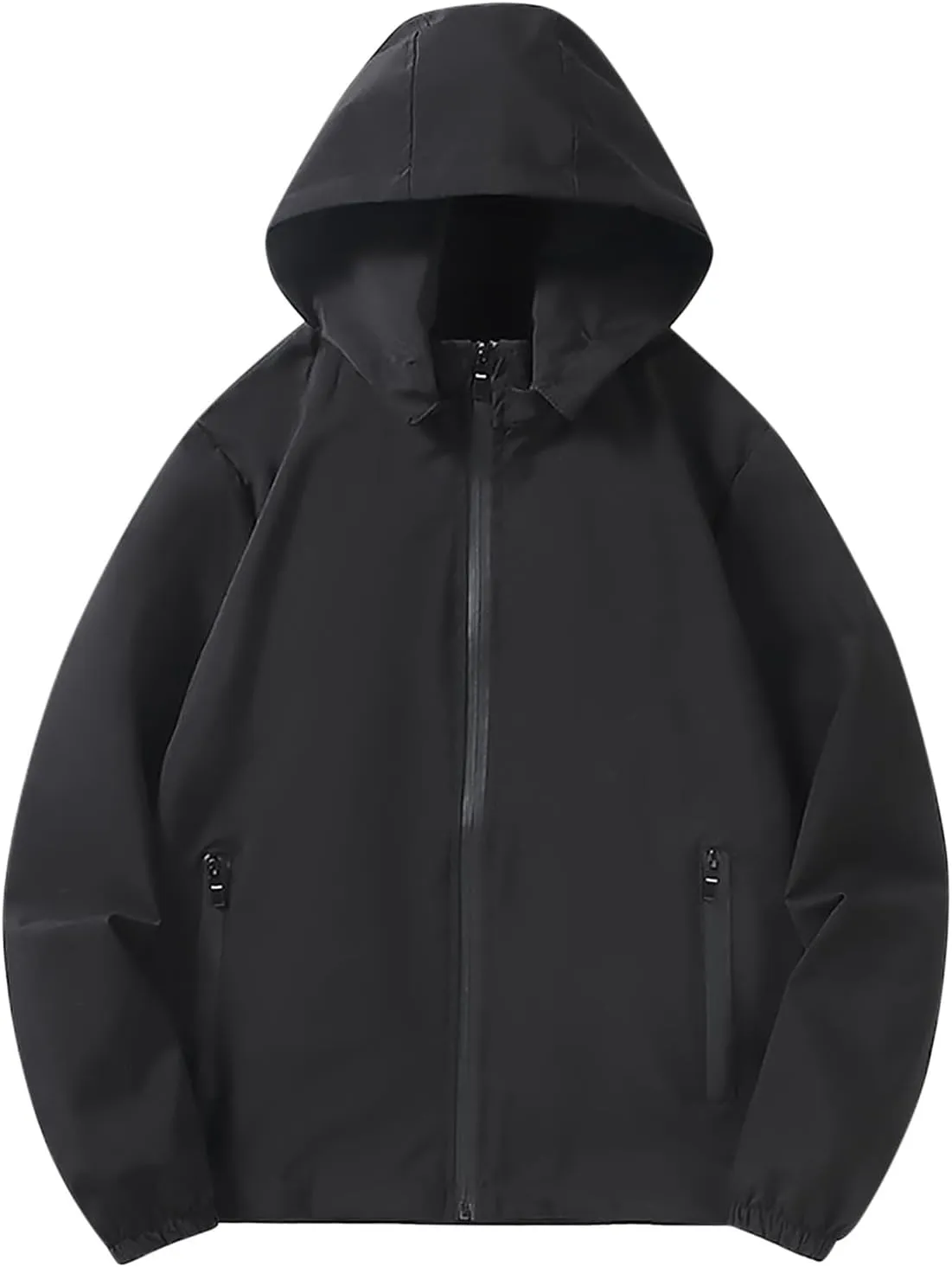 Bidobibo Waterproof Rain Jacket Women Lightweight Windbreaker with Hood Womens Long Sleeve Hooded Casual Outwear Jackets