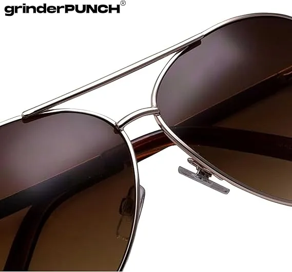 Big XL Wide Frame Extra Large Aviator Sunglasses (Gold - Gradient Lens)