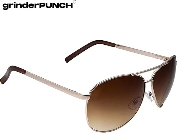 Big XL Wide Frame Extra Large Aviator Sunglasses (Gold - Gradient Lens)