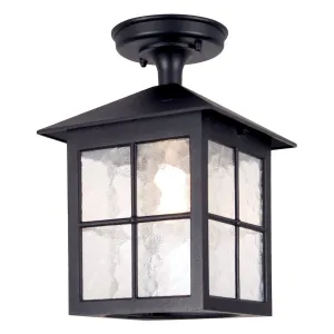 BL18A-BLACK Winchester 1 Light Outdoor Ceiling Light Black