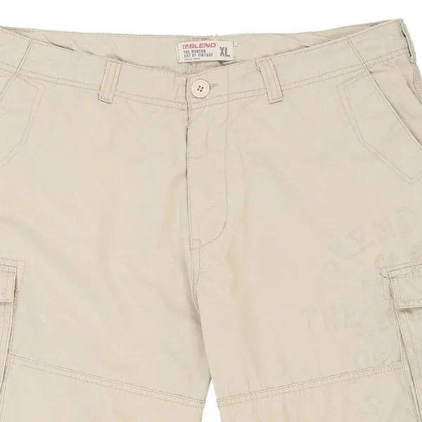 Blend Cargo Shorts - XL Beige Cotton