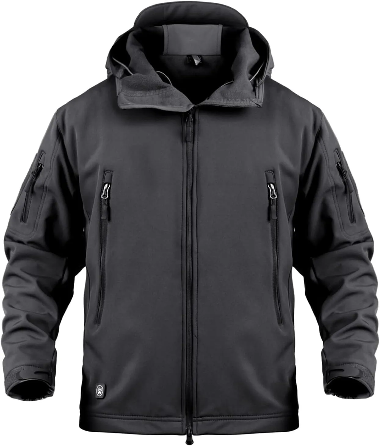Blyo Waterproof Thermal Jacket Men's Tactical Jacket, Waterproof Thermal Jacket, Military Tactical Rain Jackets (Black,L)