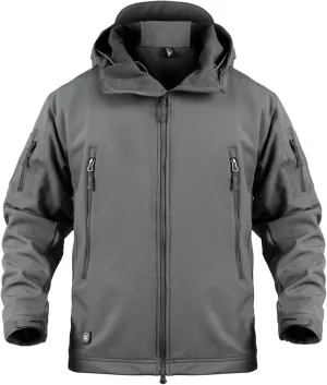 Blyo Waterproof Thermal Jacket Men's Tactical Jacket, Waterproof Thermal Jacket, Military Tactical Rain Jackets (Gray,XL)