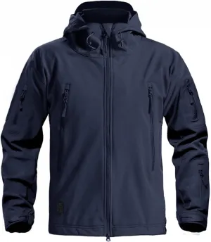 Blyo Waterproof Thermal Jacket Men's Tactical Jacket, Waterproof Thermal Jacket, Military Tactical Rain Jackets (Navy,L)