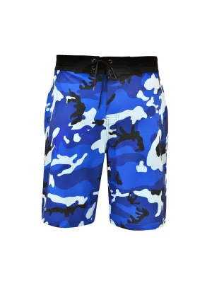 BOB MARLIN GEAR Men's Board Short Bob Camo ( Size 36) - Blue
