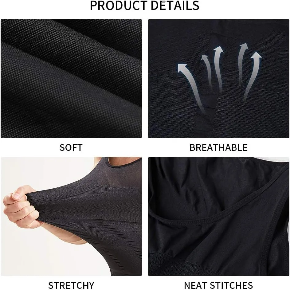 Body Slimming Compression Shirts for Men