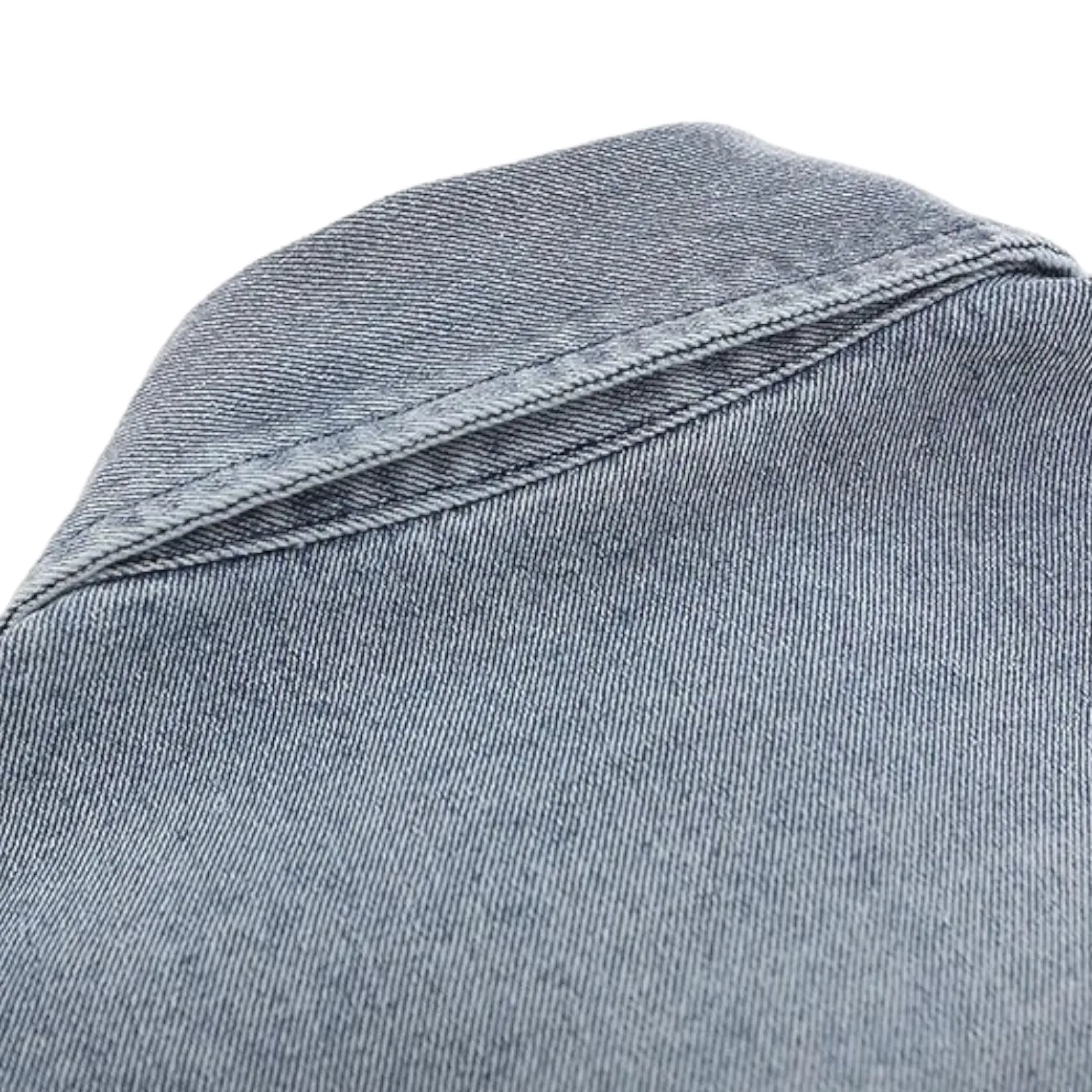 Boxy fit heavy denim shirt with stars
