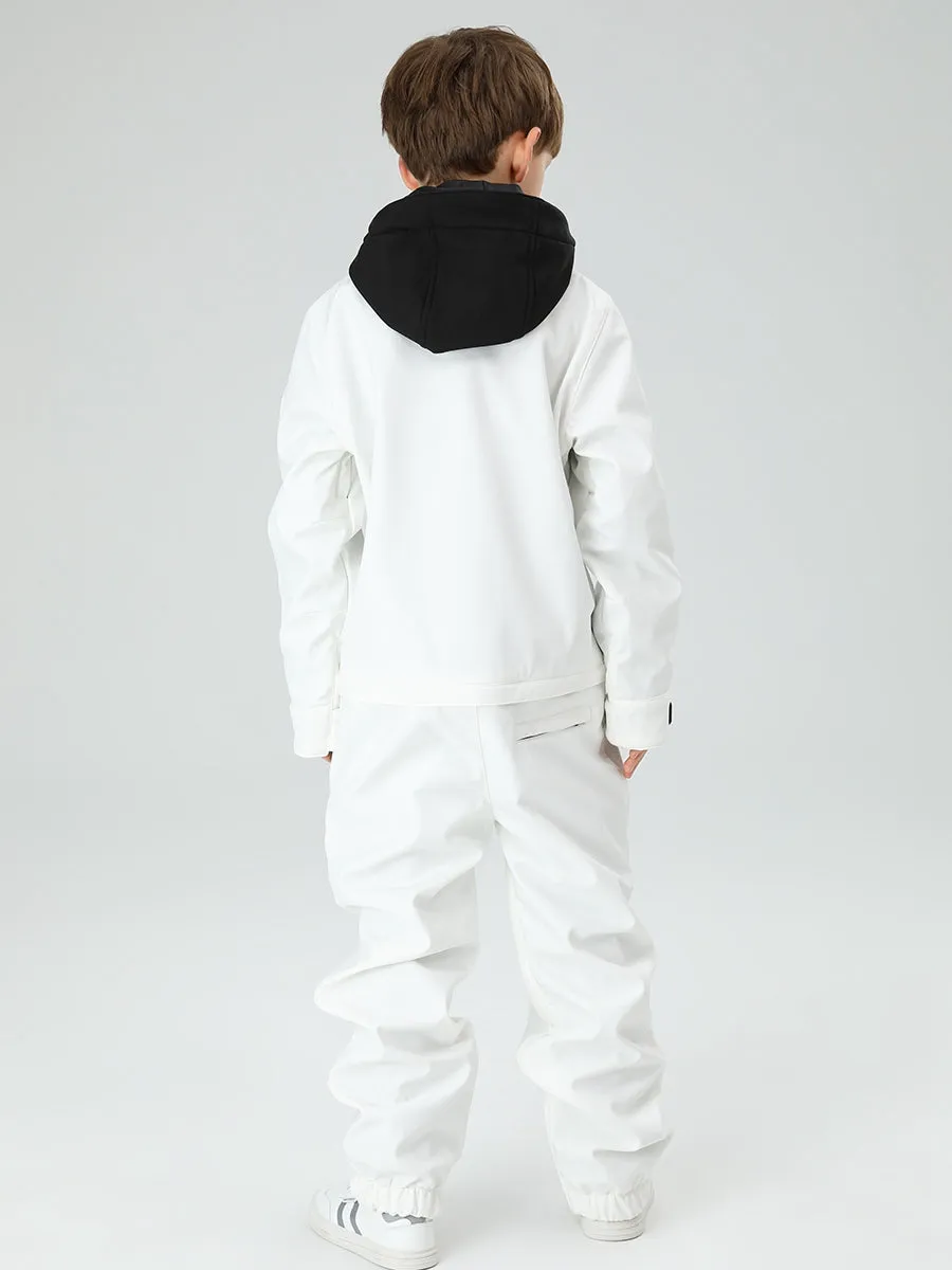 Boys Candy Color Snow Suit Foot Strap Design