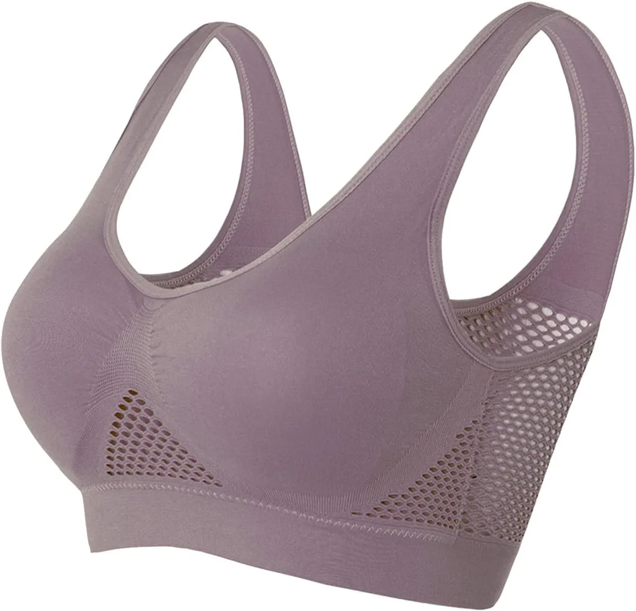 Breathable Cool Liftup Air Bra, 2024 New Large Size Air Bra Breathable and Comfortable Mesh Sports Bra for Womens Sport Bra