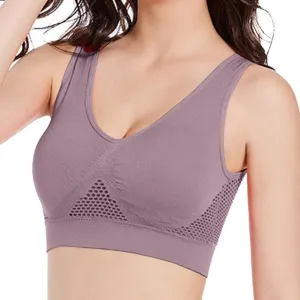 Breathable Cool Liftup Air Bra, 2024 New Large Size Air Bra Breathable and Comfortable Mesh Sports Bra for Womens Sport Bra