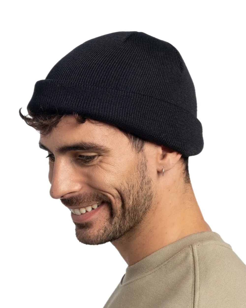 Buff Lilon Fisherman Knitted Beanie