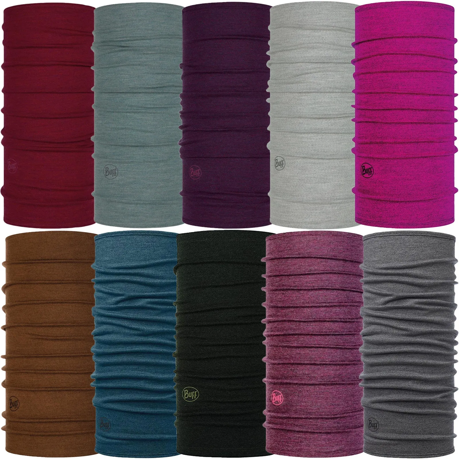 Buff Unisex Midweight Merino Wool Tubular Bandana